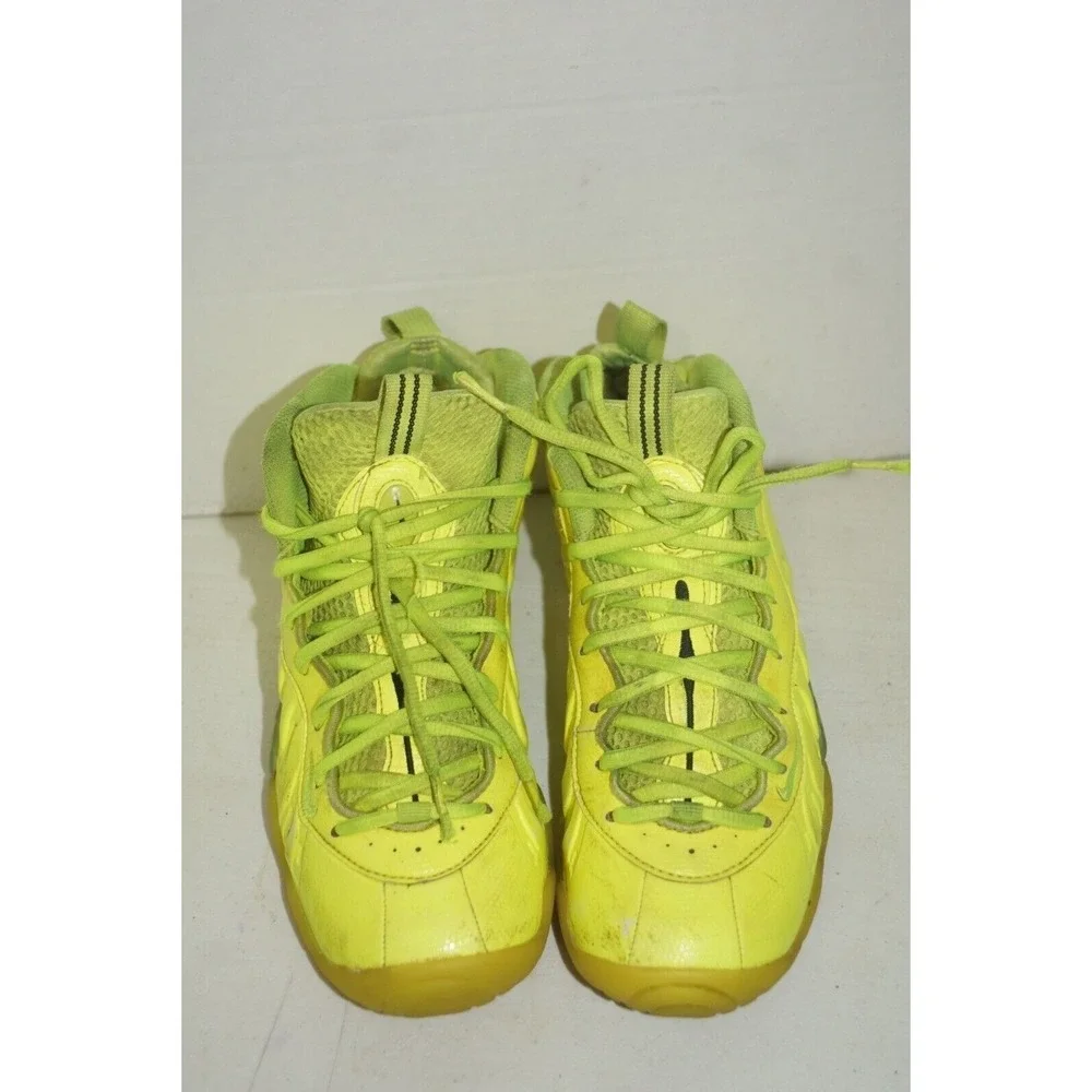 Nike Foamposite Pro Volt Lime Green Shoes GS Size 5y